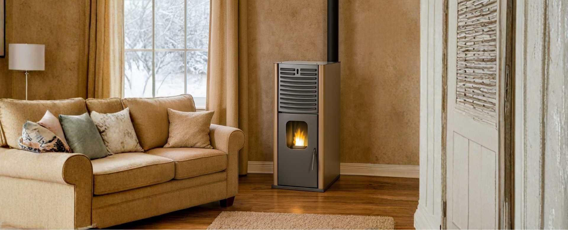 Pelletkachel met watermantel